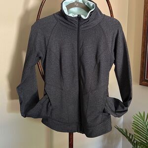 LUCY Gray Fitted Activewear Jacket